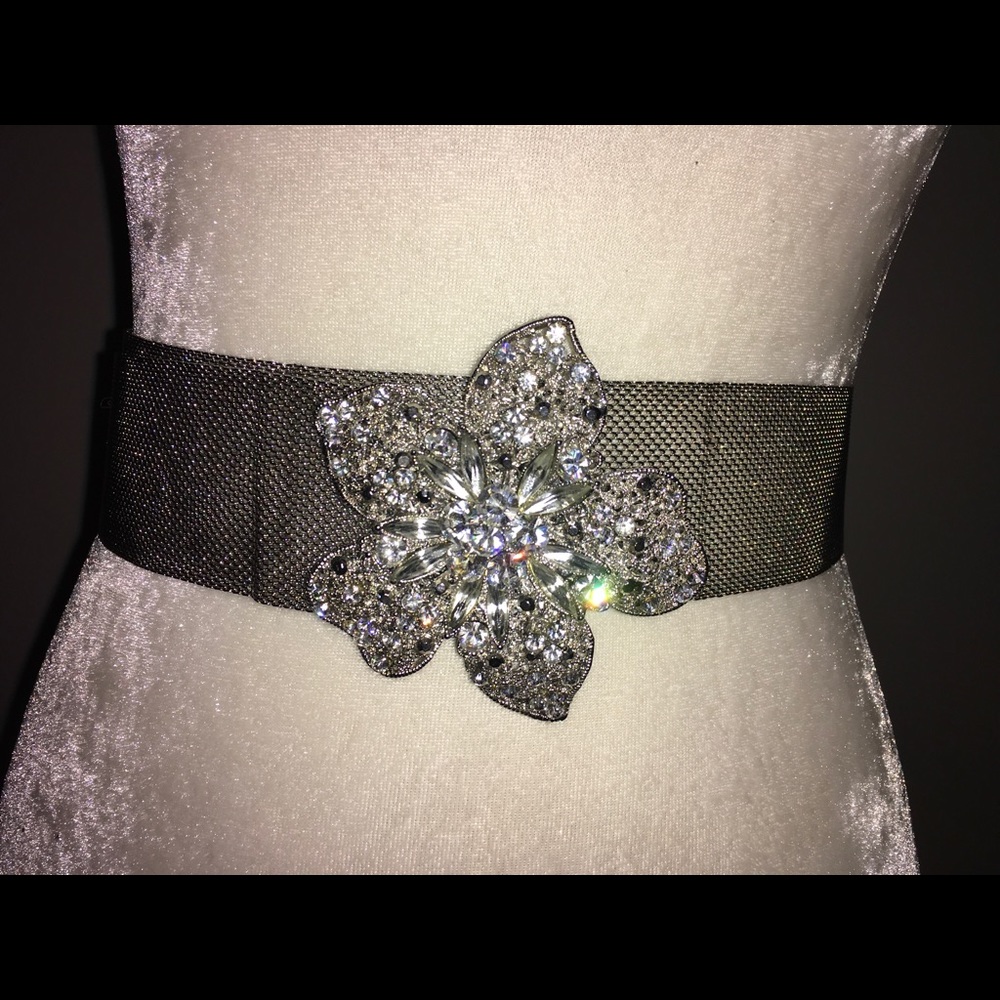 WHBM silver embellished belt
